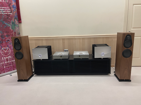 Linn 150 speakers in walnut from Basil Audio